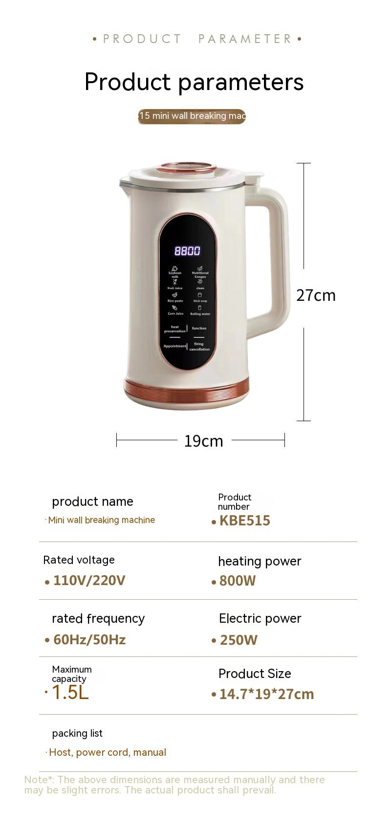 Mini Bean Breaking Machine
