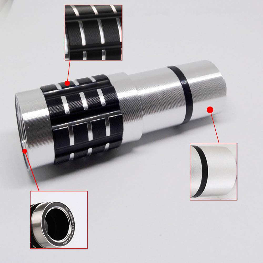 Collar Clip Telescopic Lens For Outdoor Filming
