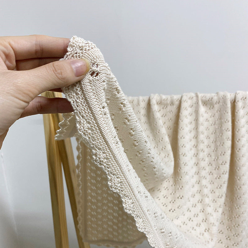 Babies Lace Knitted Blanket