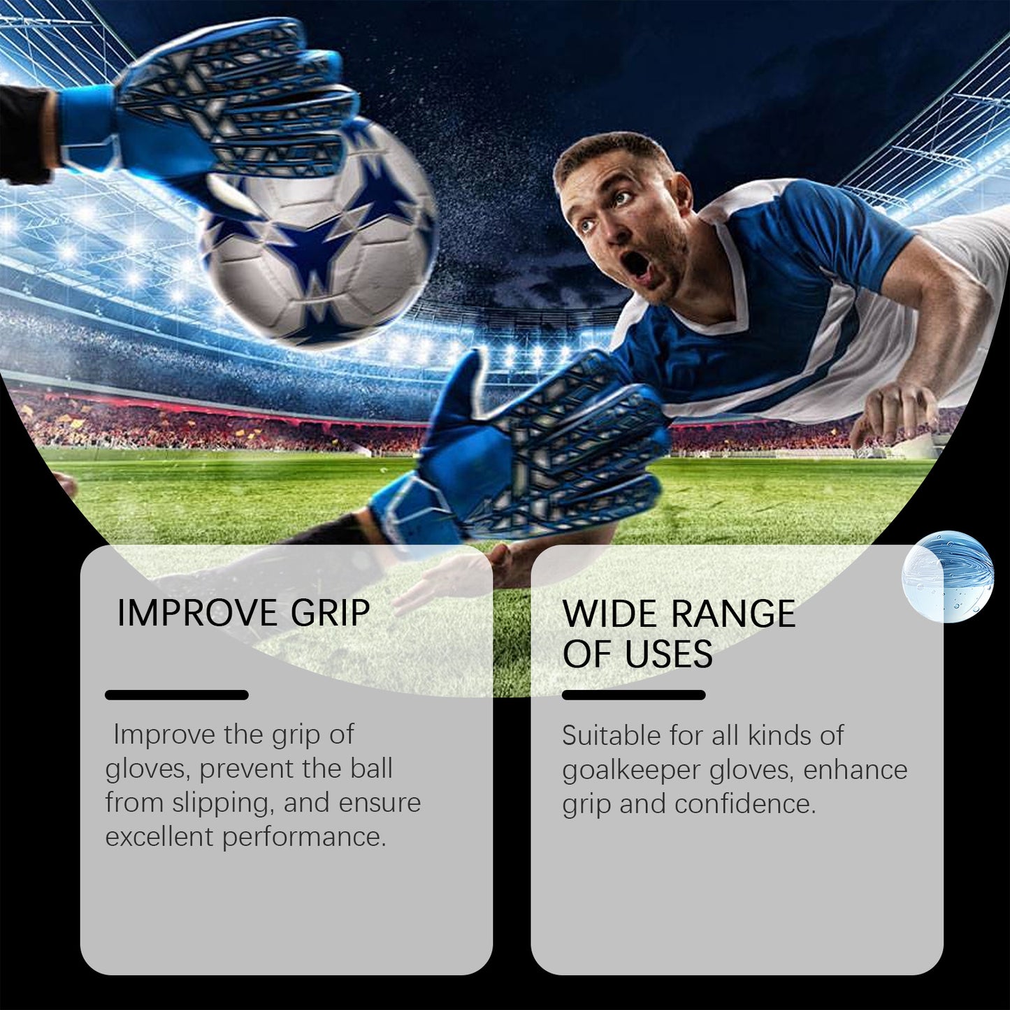 Goalkeeper Gloves Grip Tackifier Spray