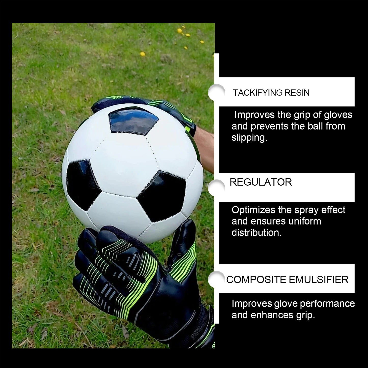 Goalkeeper Gloves Grip Tackifier Spray