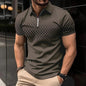 Zipper Digital Printing Short-sleeved T-shirt