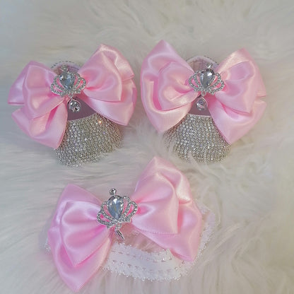Handmade Angel Bloom Baby Shoes & Band
