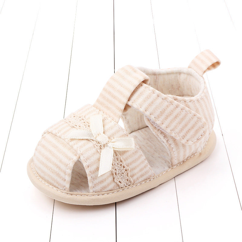 Bowknot Toddlers Striped Sandals