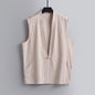 Summer Thin Linen Sleeveless Vest