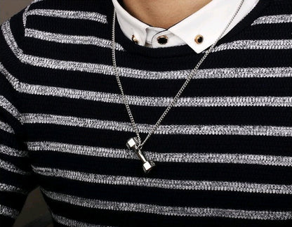 European barbell Necklace