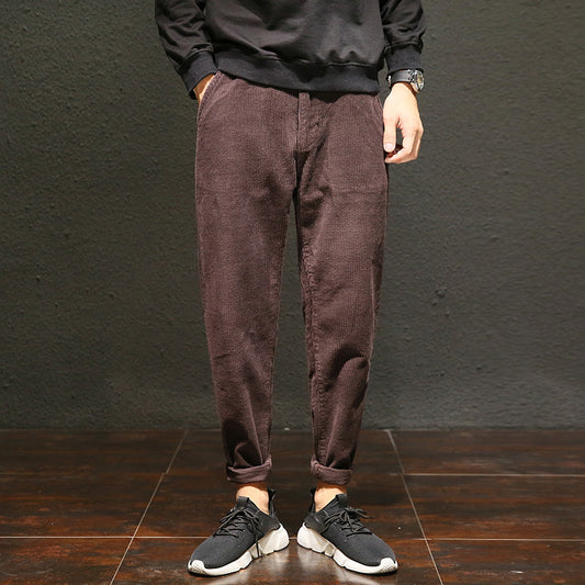 Teen's Small Feet Pants Loose Cropped Trousers men