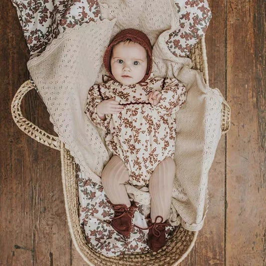 Babies Lace Knitted Blanket