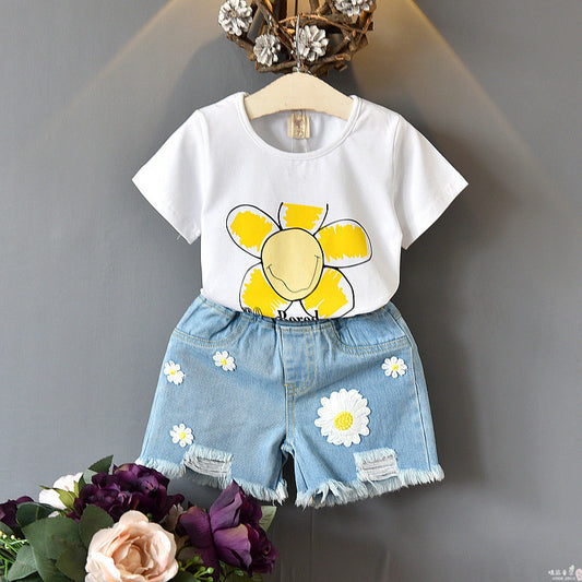 Girls Two-Piece Summer Clothing