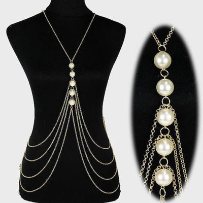 Pearl Body Chain Jewelry
