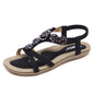 Women's Bohemian Rhinestone Flat Sandals