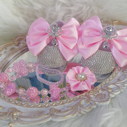 Handmade Angel Bloom Baby Shoes & Band