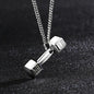 European barbell Necklace