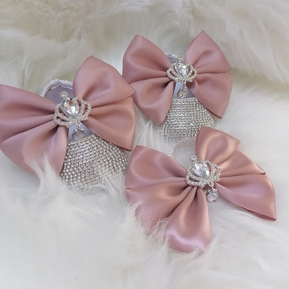 Handmade Angel Bloom Baby Shoes & Band