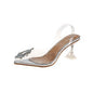Fashion Transparent Crystal Shoes