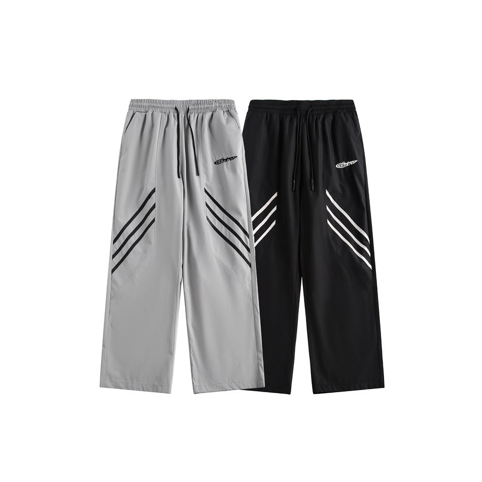 Loose Straight Casual Sports Trousers Men