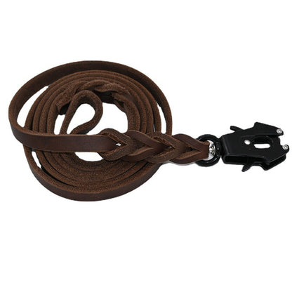 First Layer Cowhide Pet Traction Rope