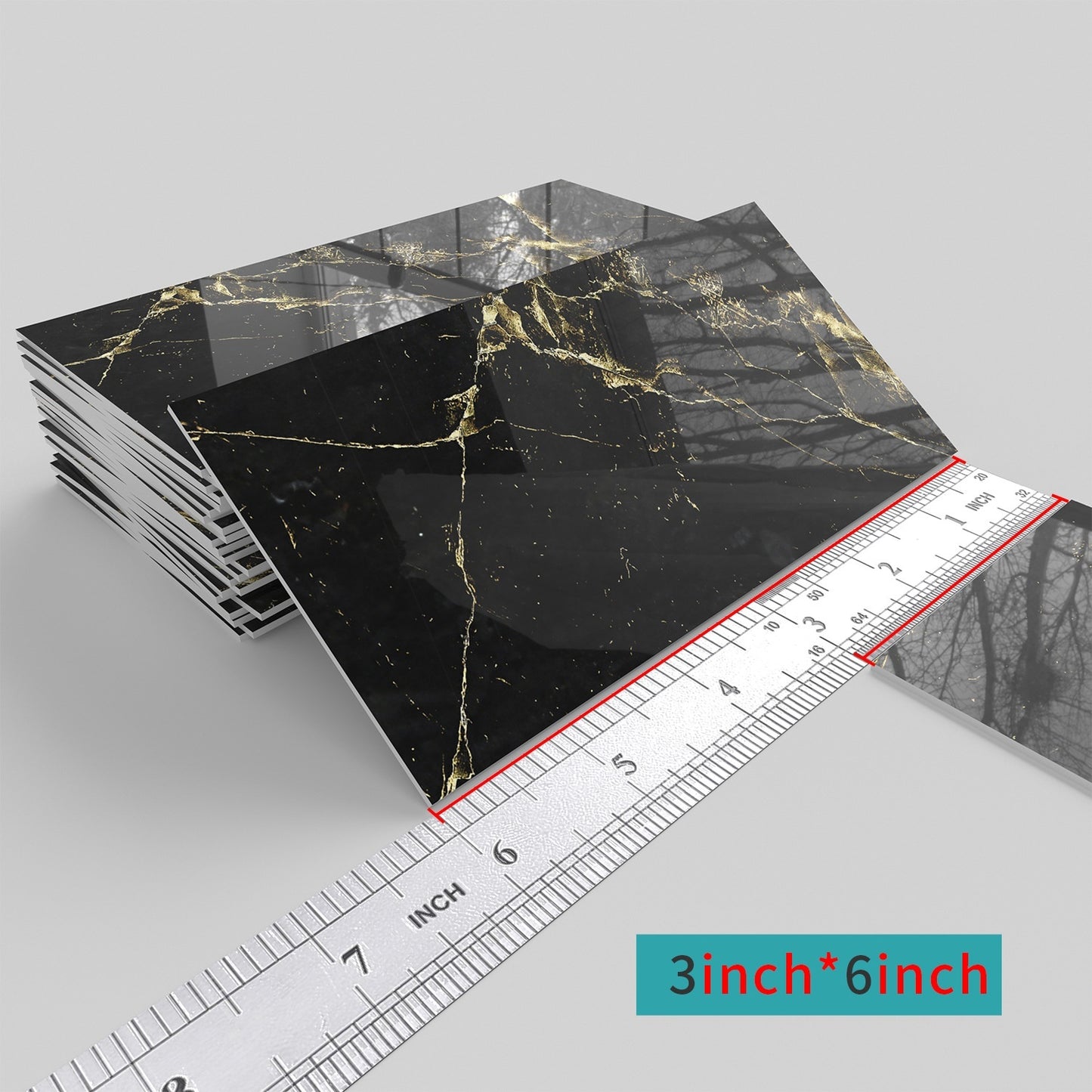 Household Marble Tile P.E.T Wall Sticker