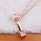 European barbell Necklace