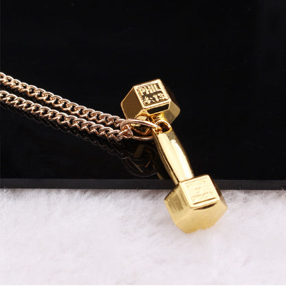 European barbell Necklace