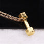 European barbell Necklace