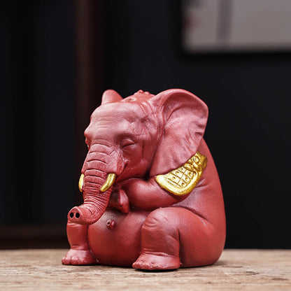 Creative Ceramic Bull Tea Pet Ornament