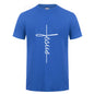 Jesus Cross T-shirts Men, Women, Europe, English, Digital Letters, Street Short Sleeve, Alien, WISH Amazon