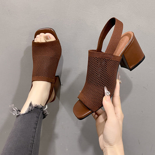 Flying Woven High Heel