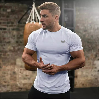 Quick-Dry Elastic Gym Short Sleeve Top