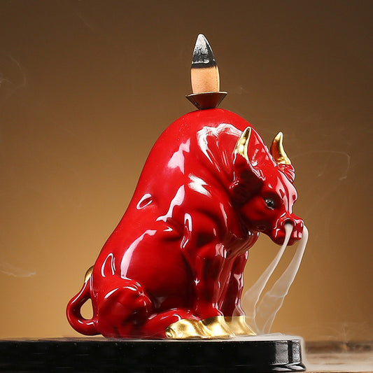 Creative Ceramic Bull Tea Pet Ornament