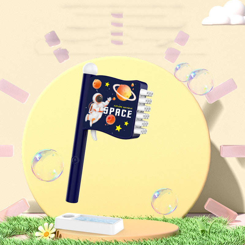 18 Holes Space Flag Soap  Blower