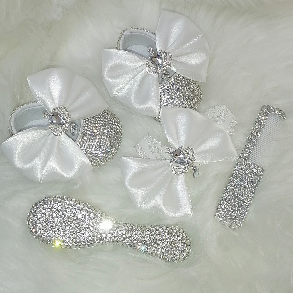 Handmade Angel Bloom Baby Shoes & Band