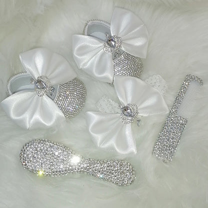 Handmade Angel Bloom Baby Shoes & Band