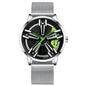 Locomotive Watch Men's  Wheel Three-dimensional Hollow Car