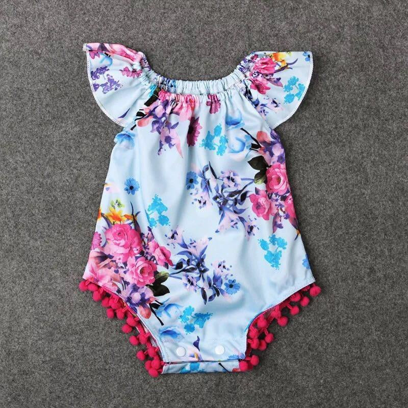 Girls Floral Jumpsuit
