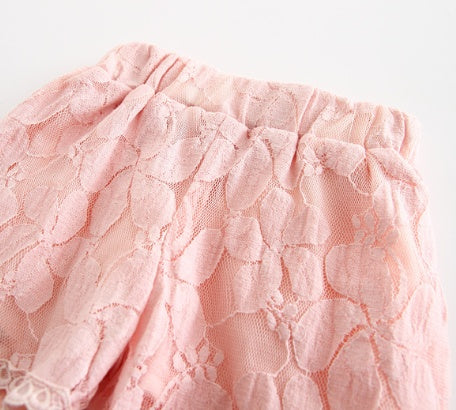 Girls Flower Lace shorts