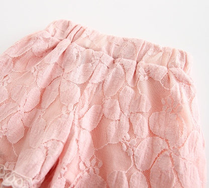 Girls Flower Lace shorts