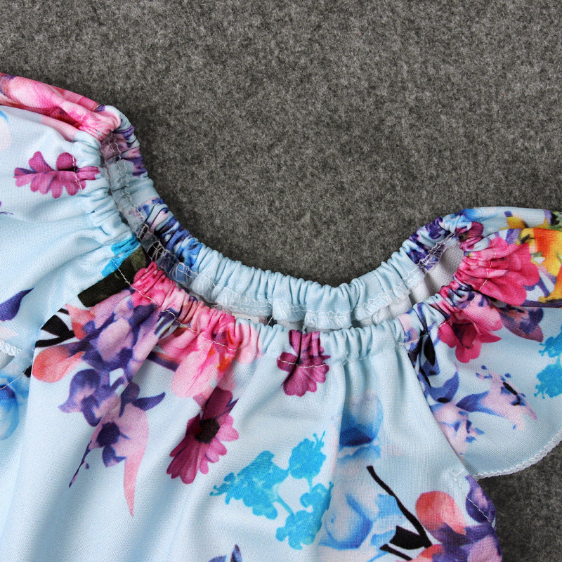 Girls Floral Jumpsuit