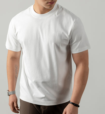 Cold Liquid Ammonia Mercerized Cotton Short-sleeved T-shirt For Men