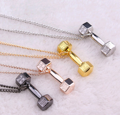 European barbell Necklace