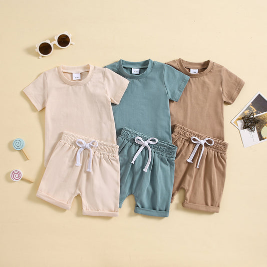 Children's Short-sleeved Shorts Sports