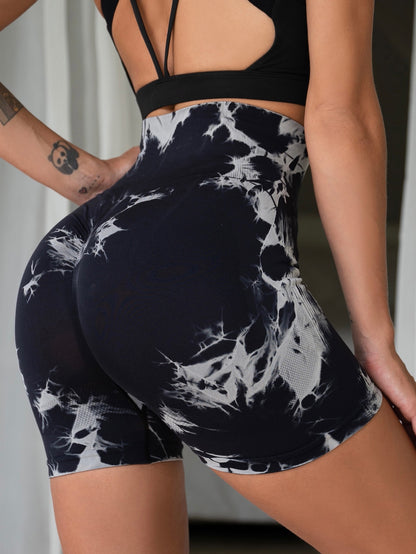 Tie Dye Active Wear Shorts