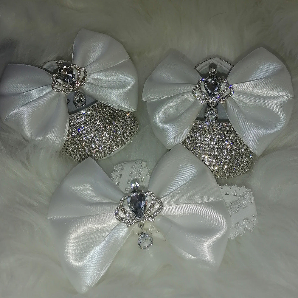 Handmade Angel Bloom Baby Shoes & Band