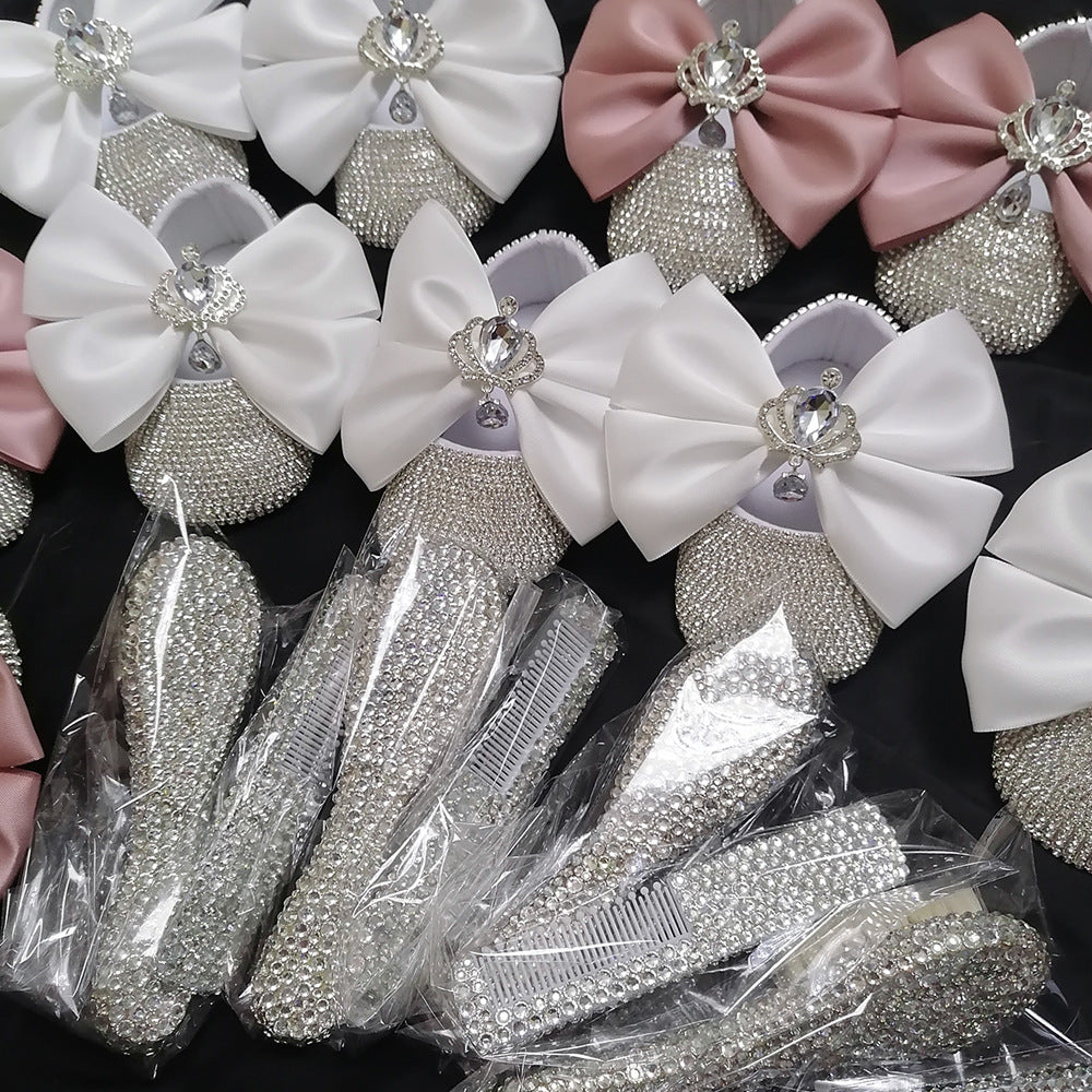Handmade Angel Bloom Baby Shoes & Band