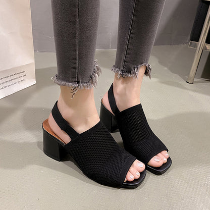 Flying Woven High Heel