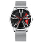 Locomotive Watch Men's  Wheel Three-dimensional Hollow Car