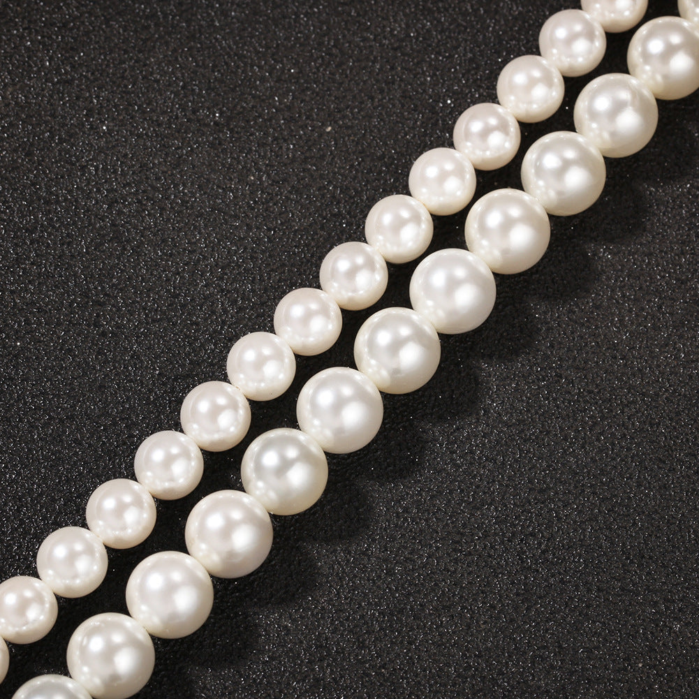 Cross Pearl Necklace