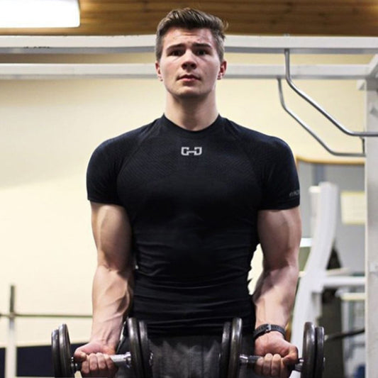 Quick-Dry Elastic Gym Short Sleeve Top