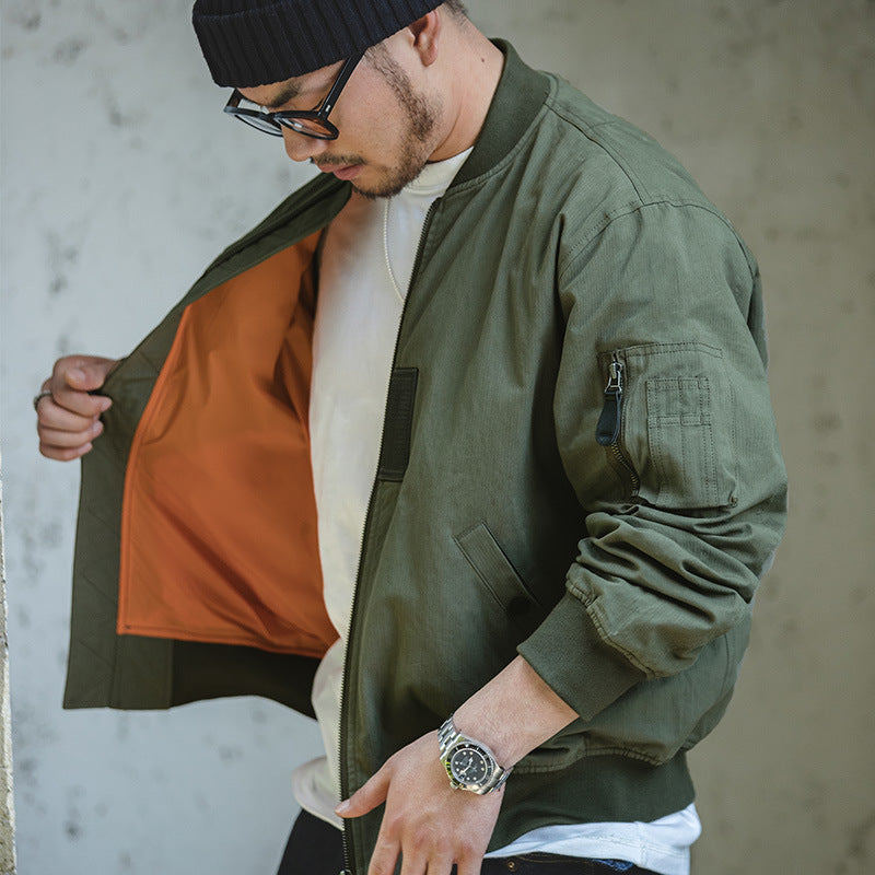 Men's Casual Military Baseball Uniform Tooling Jacket