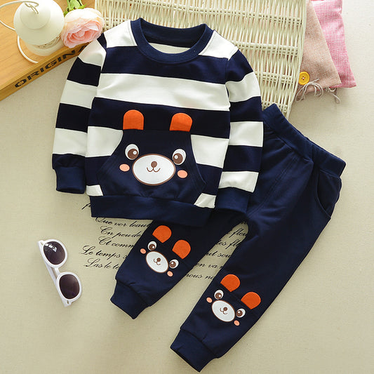 Baby Bear Striped Sweater Suit